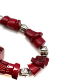 Red Rojo marble necklace