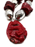 Red Rojo marble necklace